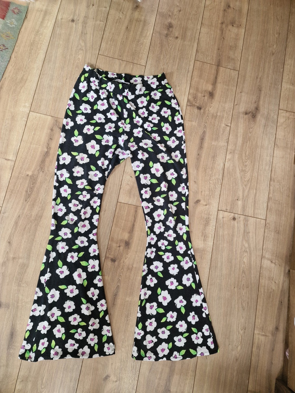Stieglitz flared legging bloemen mt 40, Ophalen of Verzenden, Zo goed als nieuw, Maat 38/40 (M), Lang