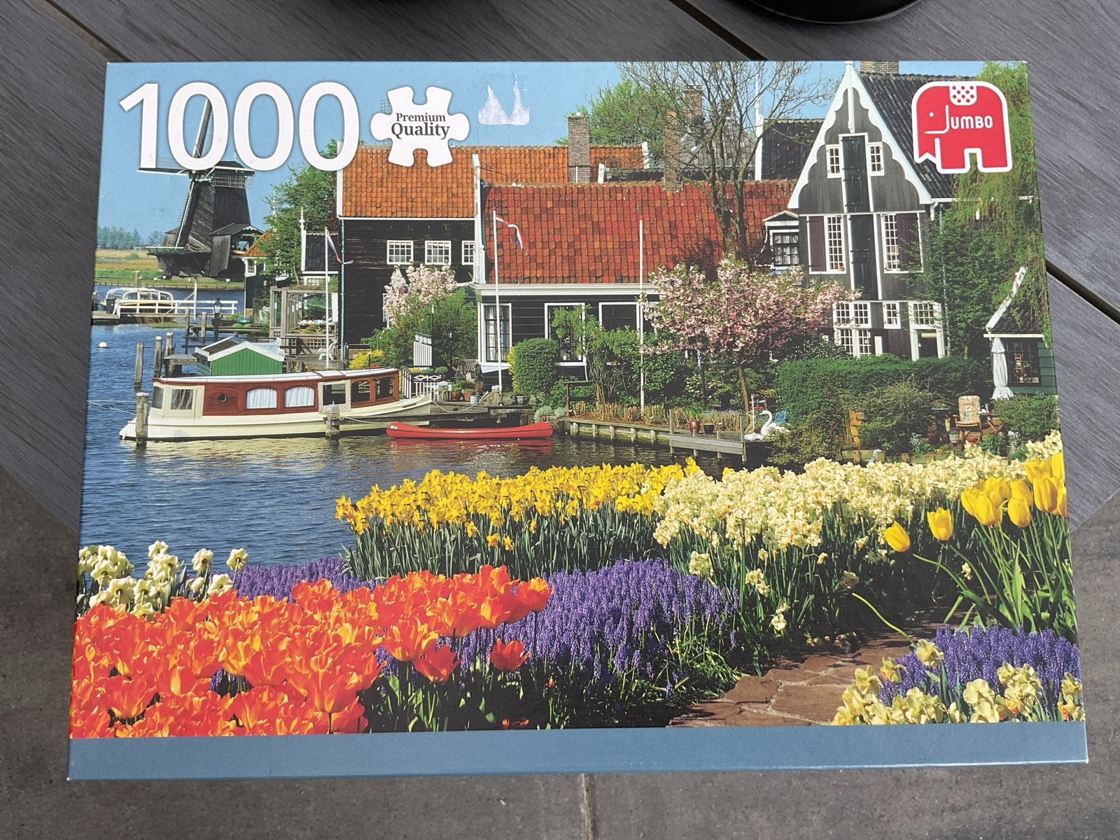Jumbo Legpuzzel 1000 stukjes - Hollands Landschap, Ophalen of Verzenden, 500 t/m 1500 stukjes, Zo goed als nieuw, Legpuzzel