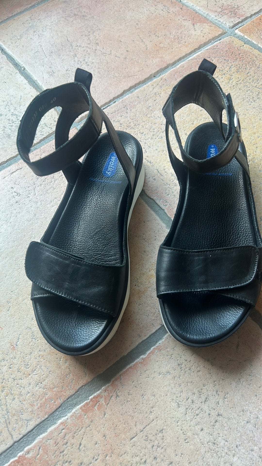 Sandalen zwart van het merk Wolky, Zwart, Zo goed als nieuw, Sandalen of Muiltjes, Ophalen of Verzenden