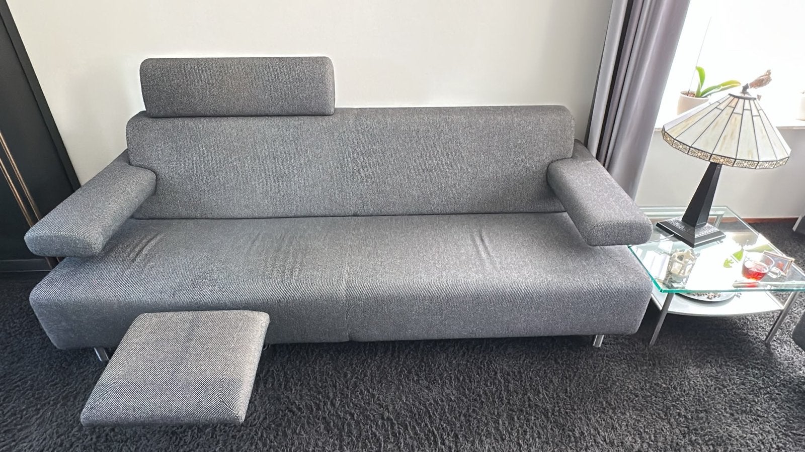 Designbank Pacific Havee (3-persoons) met hoofdsteun/voetenb, Ophalen, Gebruikt, Driepersoons, 75 tot 100 cm