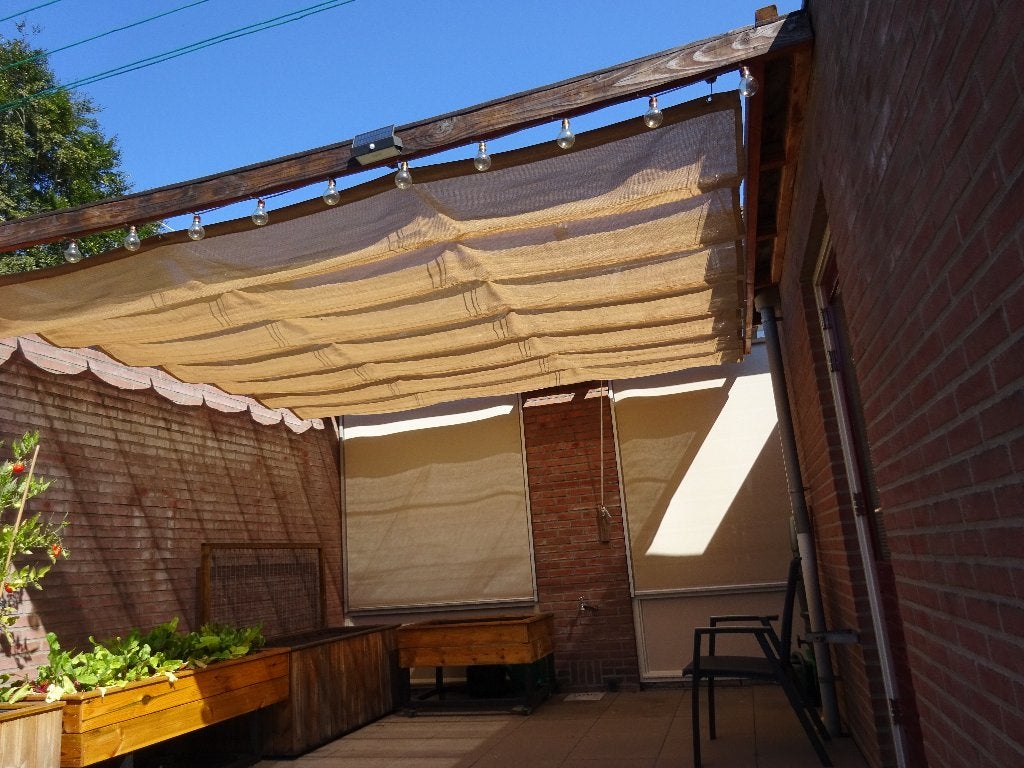 Nesling Harmonica schaduwdoek 370x370cm, Ophalen, Gebruikt