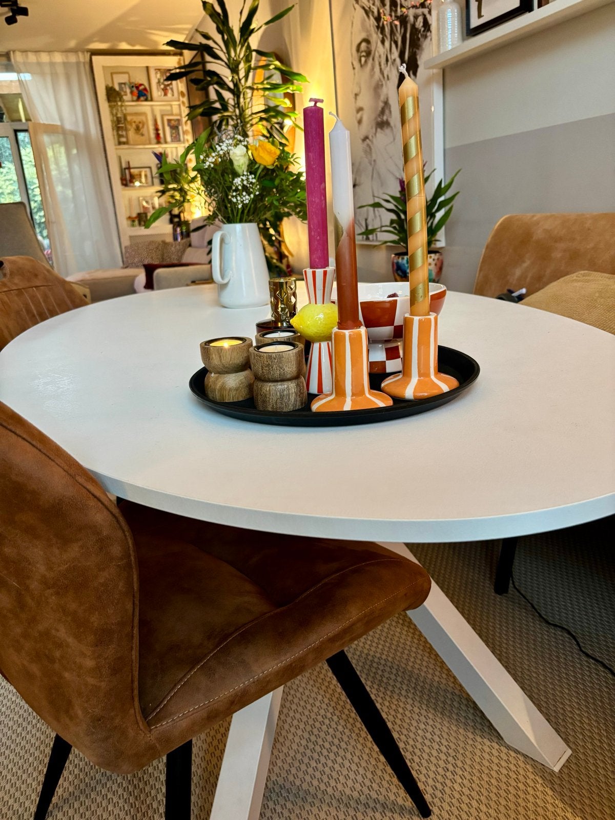 Witte ovale IKEA eettafel 180x100x77 cm, zo goed als nieuw, Ophalen, 50 tot 100 cm, Zo goed als nieuw, Vijf personen of meer