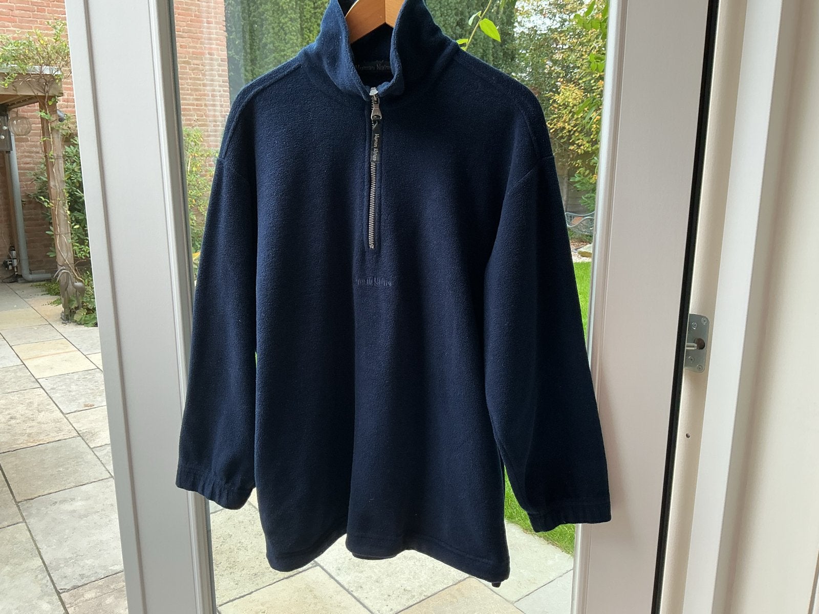 Human Nature Fleece Trui - Maat M, Ophalen, Zo goed als nieuw, Maat 48/50 (M), Blauw