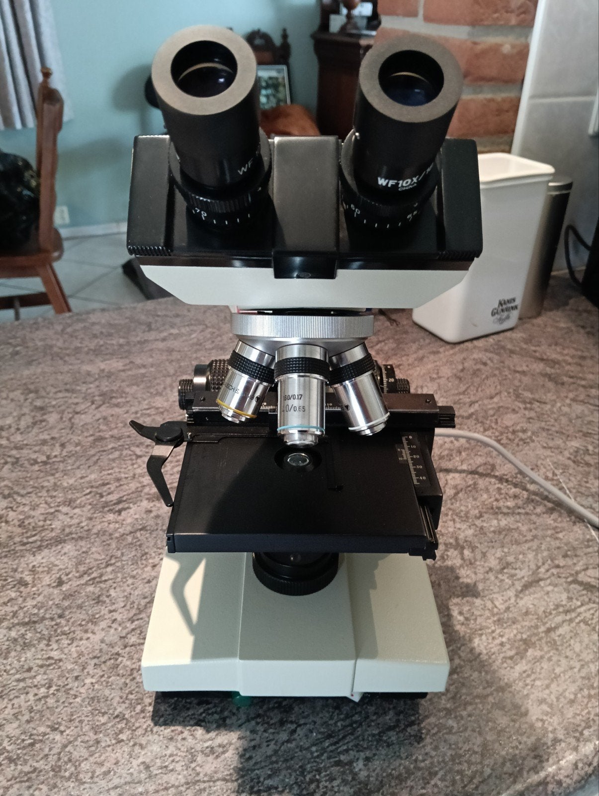 Bausch & Lomb Biologische Microscoop met Toebehoren, Ophalen of Verzenden, Gebruikt, 400x tot 1000x, Biologische microscoop