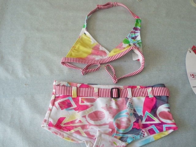 Super roze met kleur bikini , mt 128 Nieuw Manouxx, Meisje, Ophalen of Verzenden, Manouxx, Nieuw