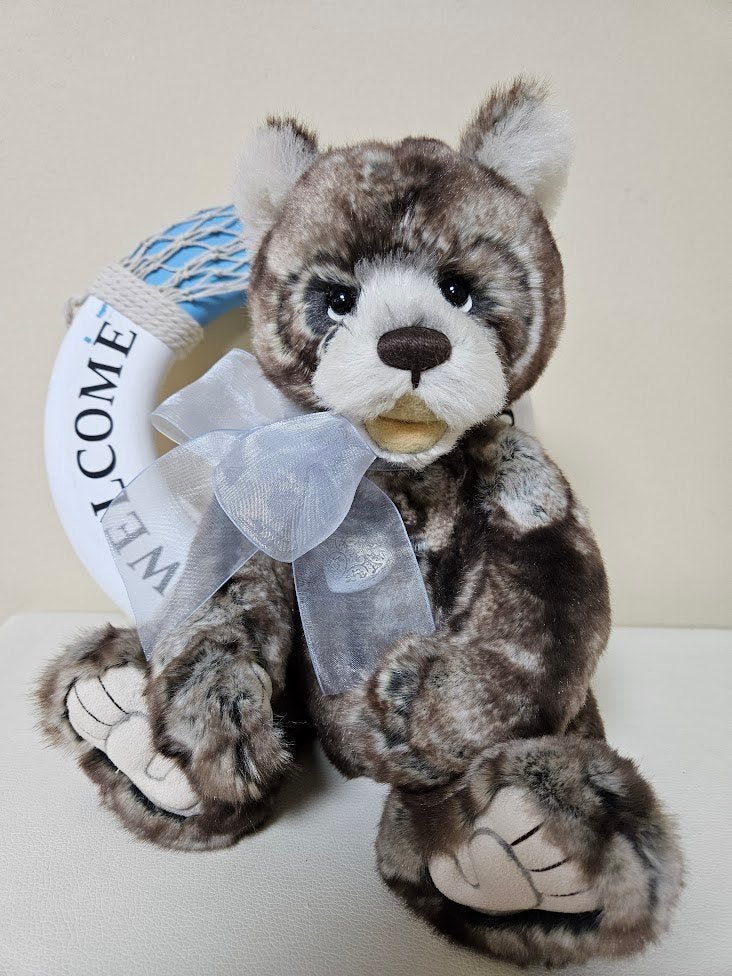 Charlie Bears beer teddybeer Galileo knuffelbeer Plumo, Overige merken, Overige karakters, Overige typen, Grijs