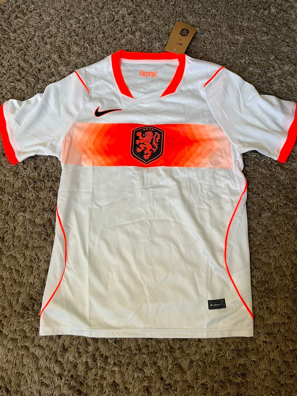 WK/Nations League Nederlands T-shirt, Wit, Nieuw, Ophalen of Verzenden, Maat 46 (S) of kleiner