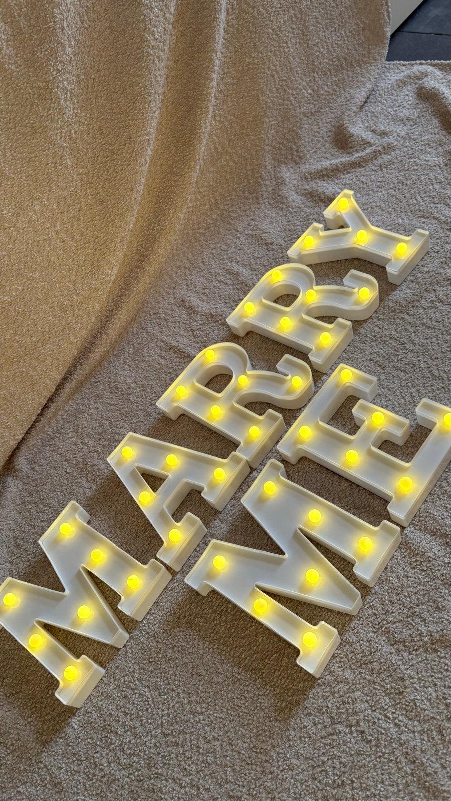 Marry Me LED letters - Romantische verlichting, Wit, Overige merken, Kunststof, Overige fittingen