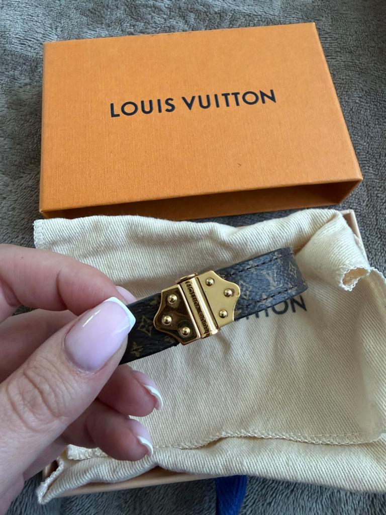 ORIGINEEL Louis vuitton armband Nano Monogram Bracelet, Ophalen of Verzenden, Zo goed als nieuw, Bruin