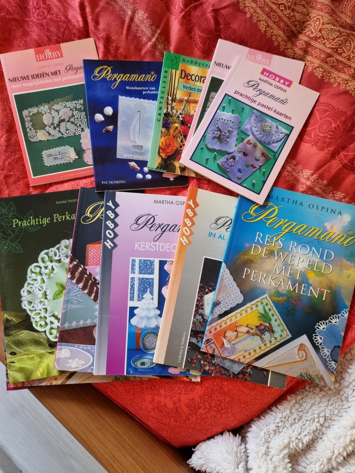 Pergamano spullen, Ophalen, Gebruikt, Meerkleurig, Papier of Karton