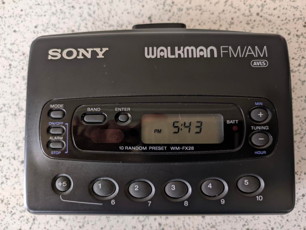 Sony Walkman WM-FX28 FM/AM Radio Cassette Speler AVLS, Ophalen of Verzenden, Walkman