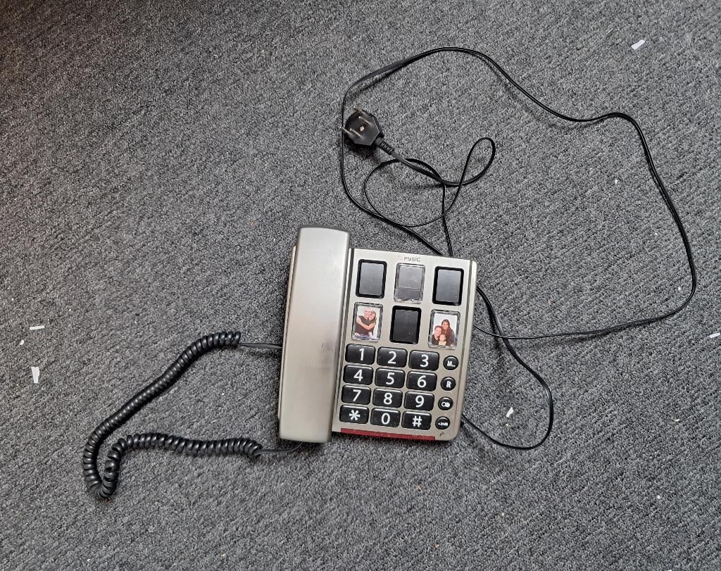 Vaste telefoon met grote toetsen, Ophalen, Gebruikt, 1 handset