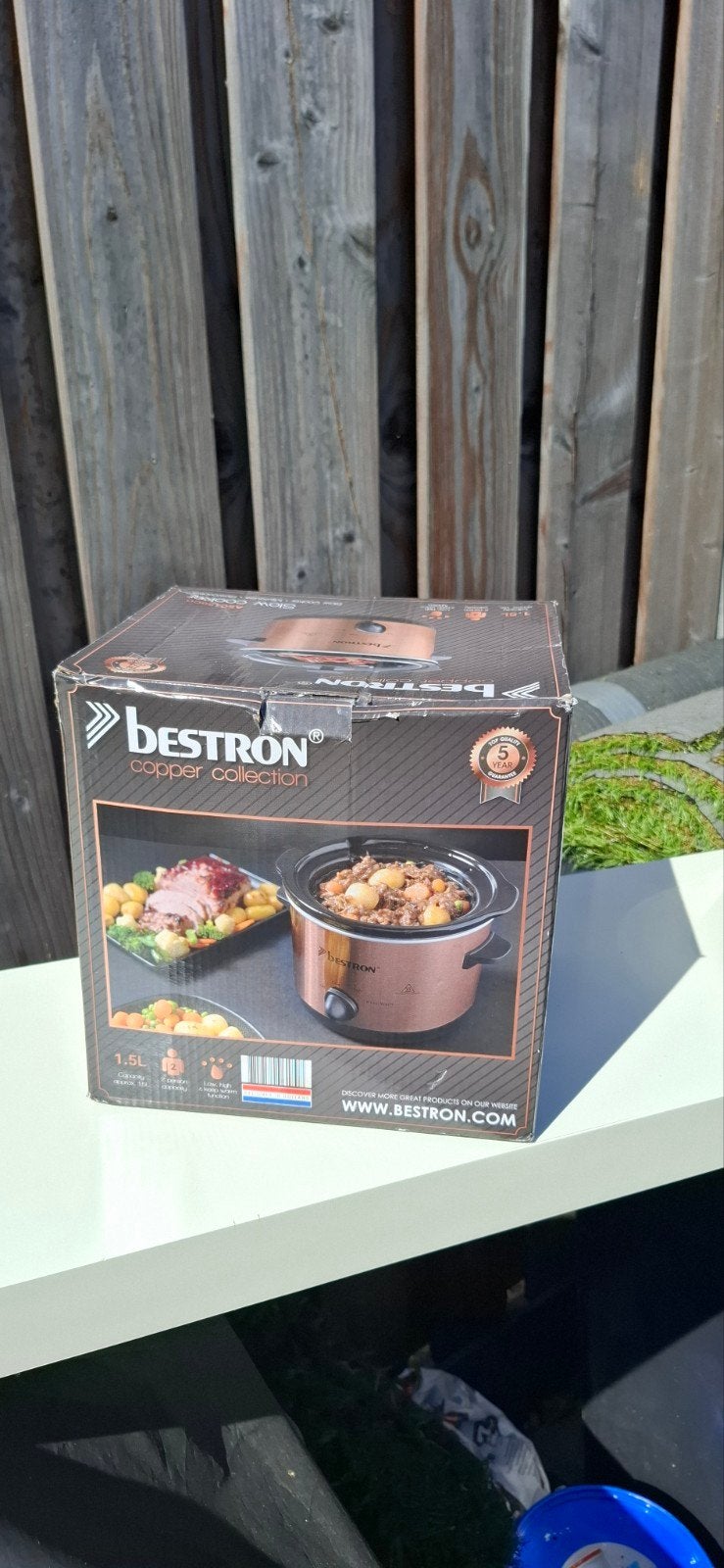 Bestron Copper Collection Slowcooker 1.5L, Ophalen of Verzenden, Nieuw