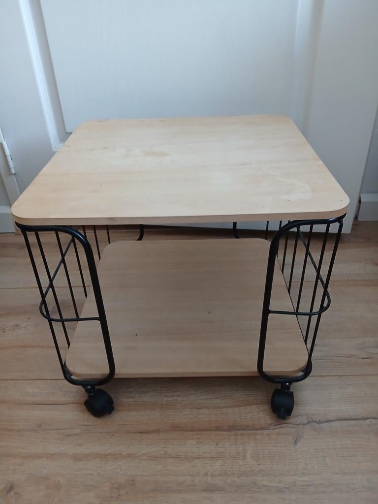 Tafeltje verrijdbaar, Ophalen of Verzenden, Rechthoekig, Minder dan 55 cm, Minder dan 45 cm