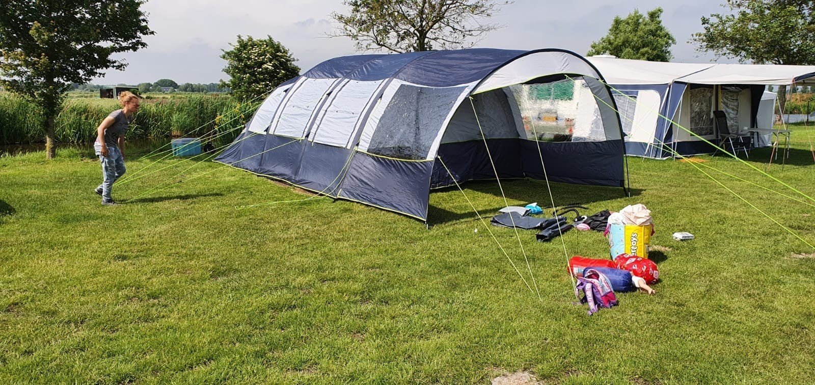 Obelink Portico 6 Easy Air opblaasbare tunneltent, Ophalen, Zo goed als nieuw