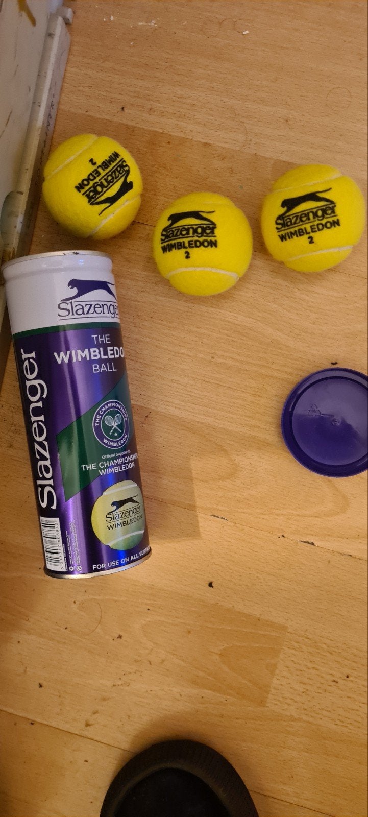 Slazenger Wimbledon Tennisballen - Nieuw in blik, Ophalen, Nieuw, Ballen