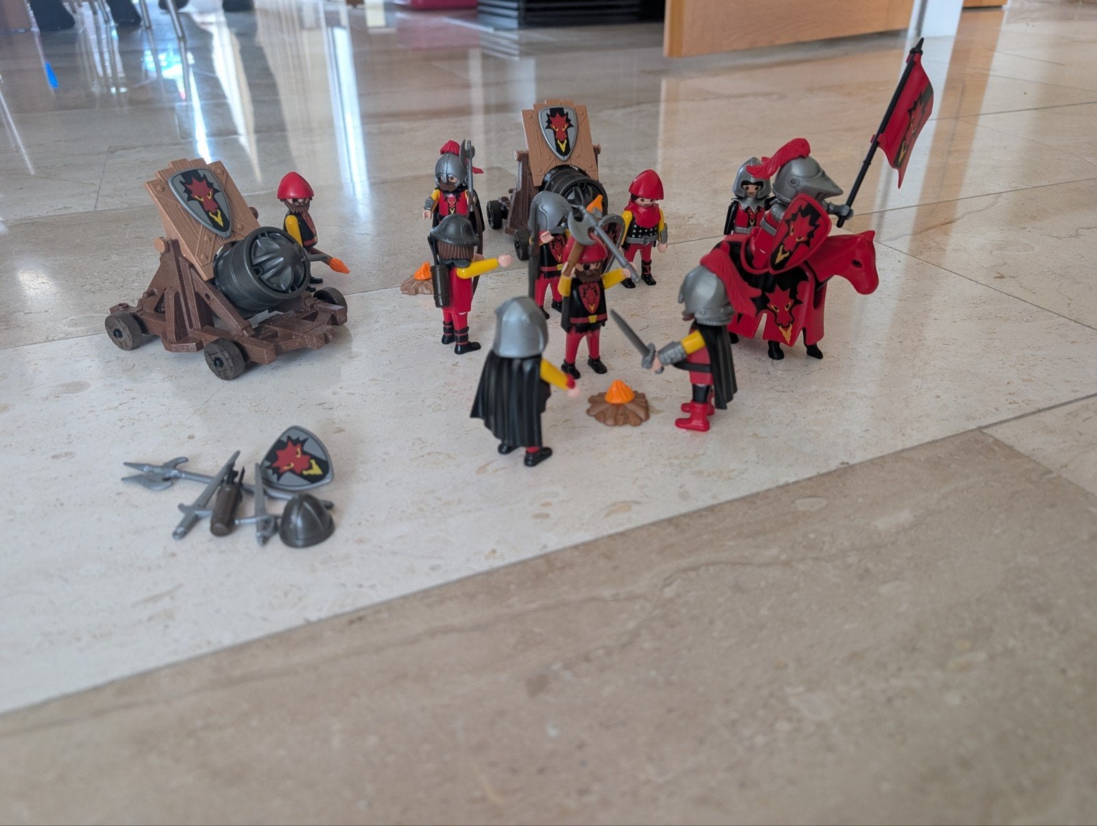Playmobil Ridders Kasteel/Fort met Figuren en Accessoires, Ophalen, Gebruikt, Complete set, Kasteel/Fort