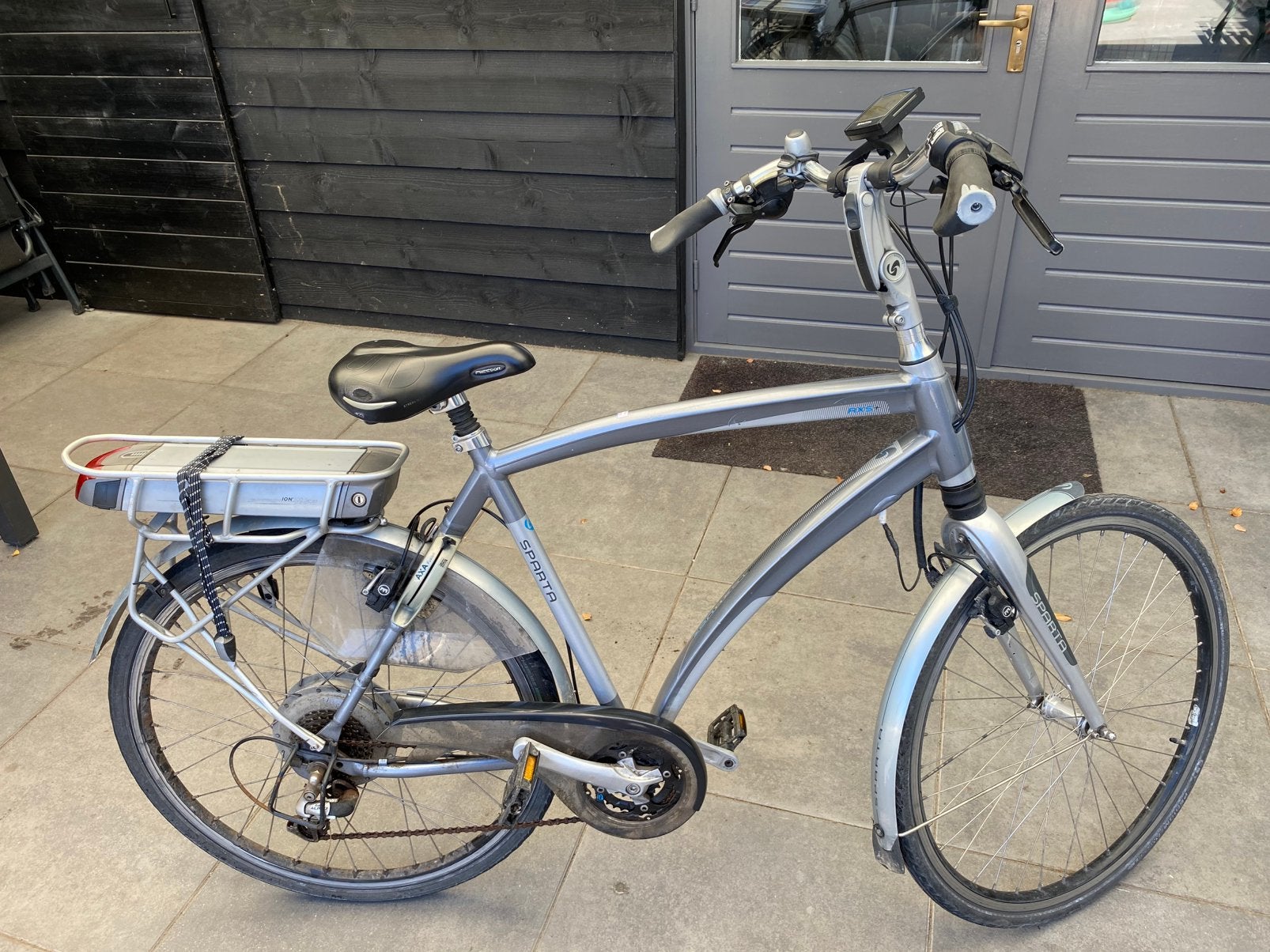 Electrische Sparta ION herenfiets, Fietsen en Brommers, Ophalen, Sparta, Gebruikt, 55 tot 59 cm