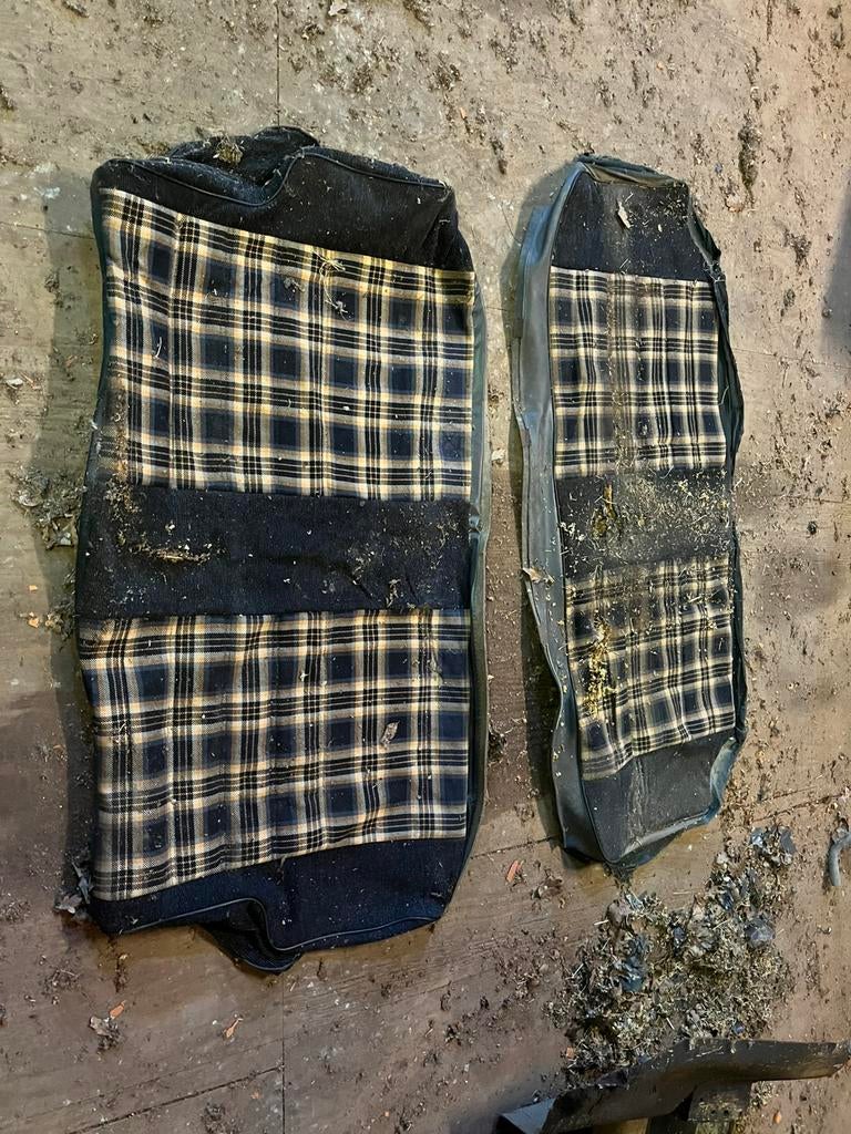 Lappen stof cc achterbank opel manta GT/E, Auto-onderdelen, Ophalen, Opel