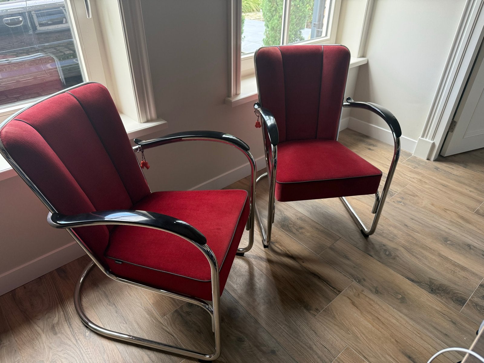 Set van 2 Gispen 412S fauteuils - Dutch Originals, Ophalen, Gebruikt, Twee, Metaal