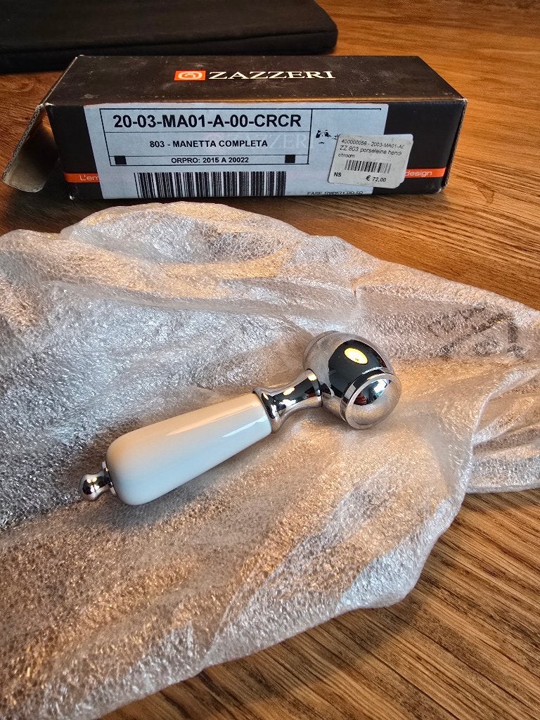 Zazzeri 803 Manetta Completa (Porseleinen Hendel Chroom), Auto-onderdelen, Nieuw, Ophalen of Verzenden, X, X