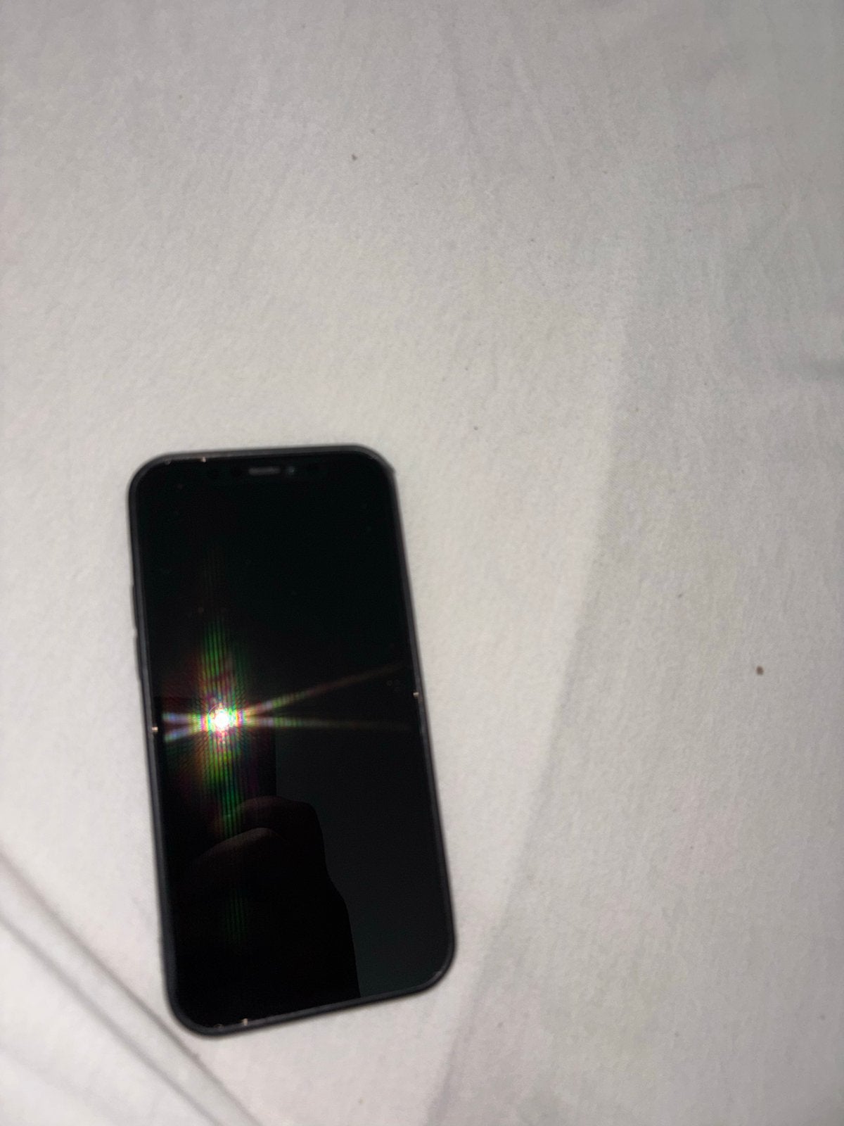 iPhone 12 - Zwart, 128GB - Achterkant beschadigd, Zwart, Ophalen of Verzenden, IPhone 12, Zonder simlock