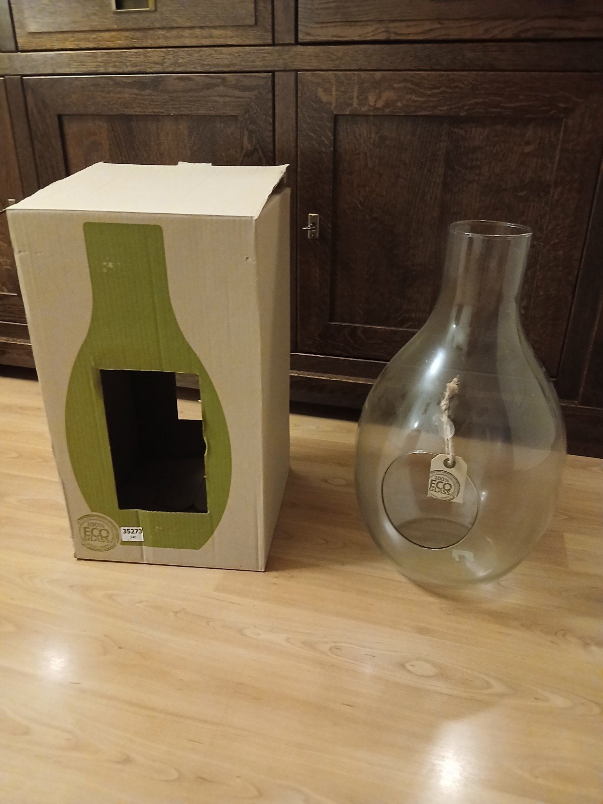 grote glazen fles, Ophalen, Nieuw