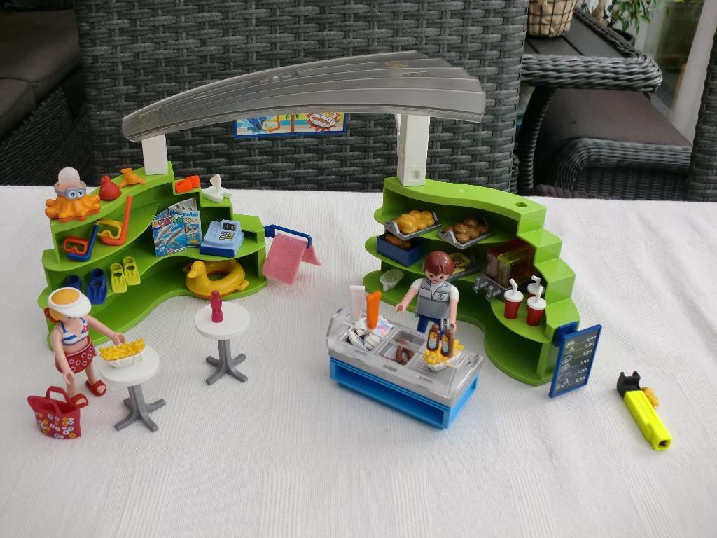 6672 Playmobil snackbar, Kinderen en Baby's, Speelgoed | Playmobil, Ophalen of Verzenden, Zo goed als nieuw, Complete set