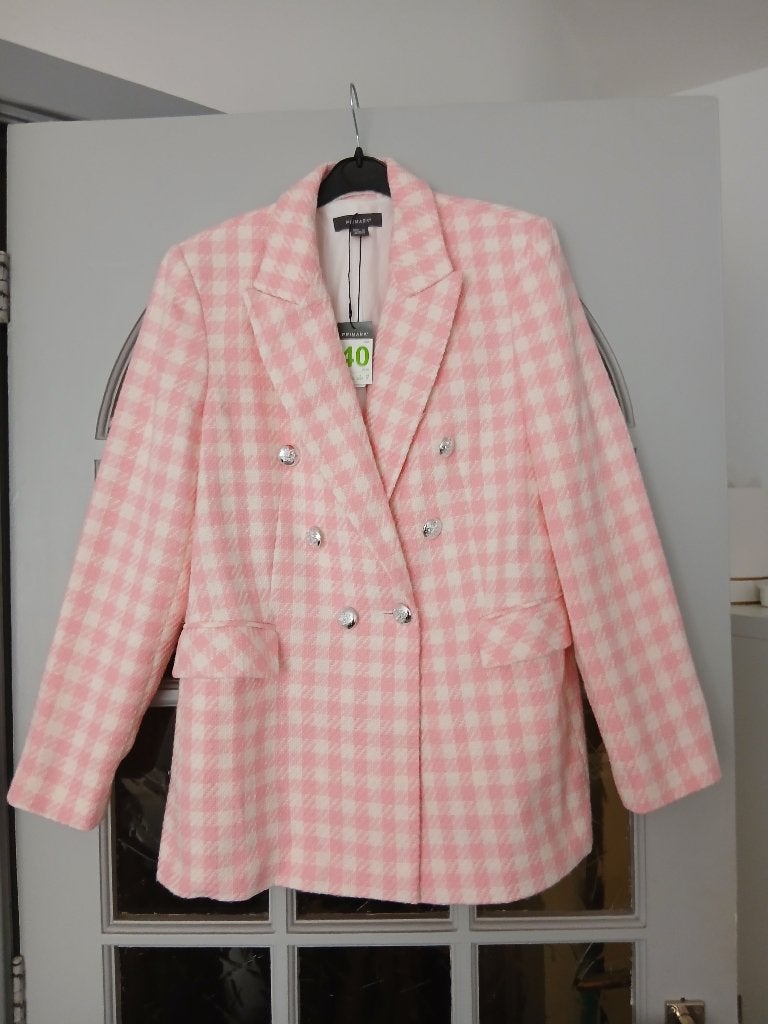 Blazer Rose/Wit Maat 40 Nieuw, Ophalen of Verzenden, Nieuw, Maat 38/40 (M), Wit