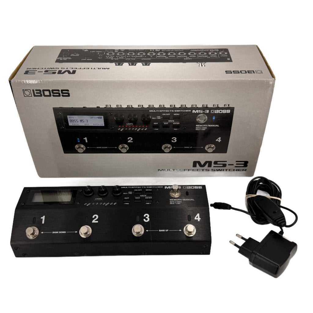 Boss MS-3 Multi Effects Switcher, Roland, Zo goed als nieuw, Support@roland.com, 10910 Culver Blvd
Culver City, CA 90230
USA