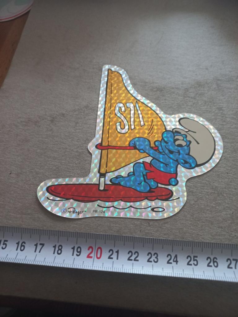 Smurf op surfplank, Ophalen of Verzenden, Zo goed als nieuw