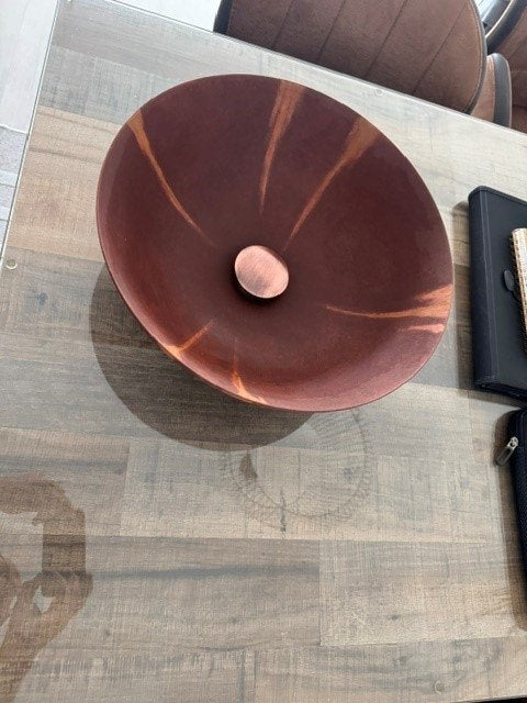 Ceramic Raw Opzetwaskom Ø 40 cm – Kleur Roest / Brons, Ophalen of Verzenden, Nieuw, Koper