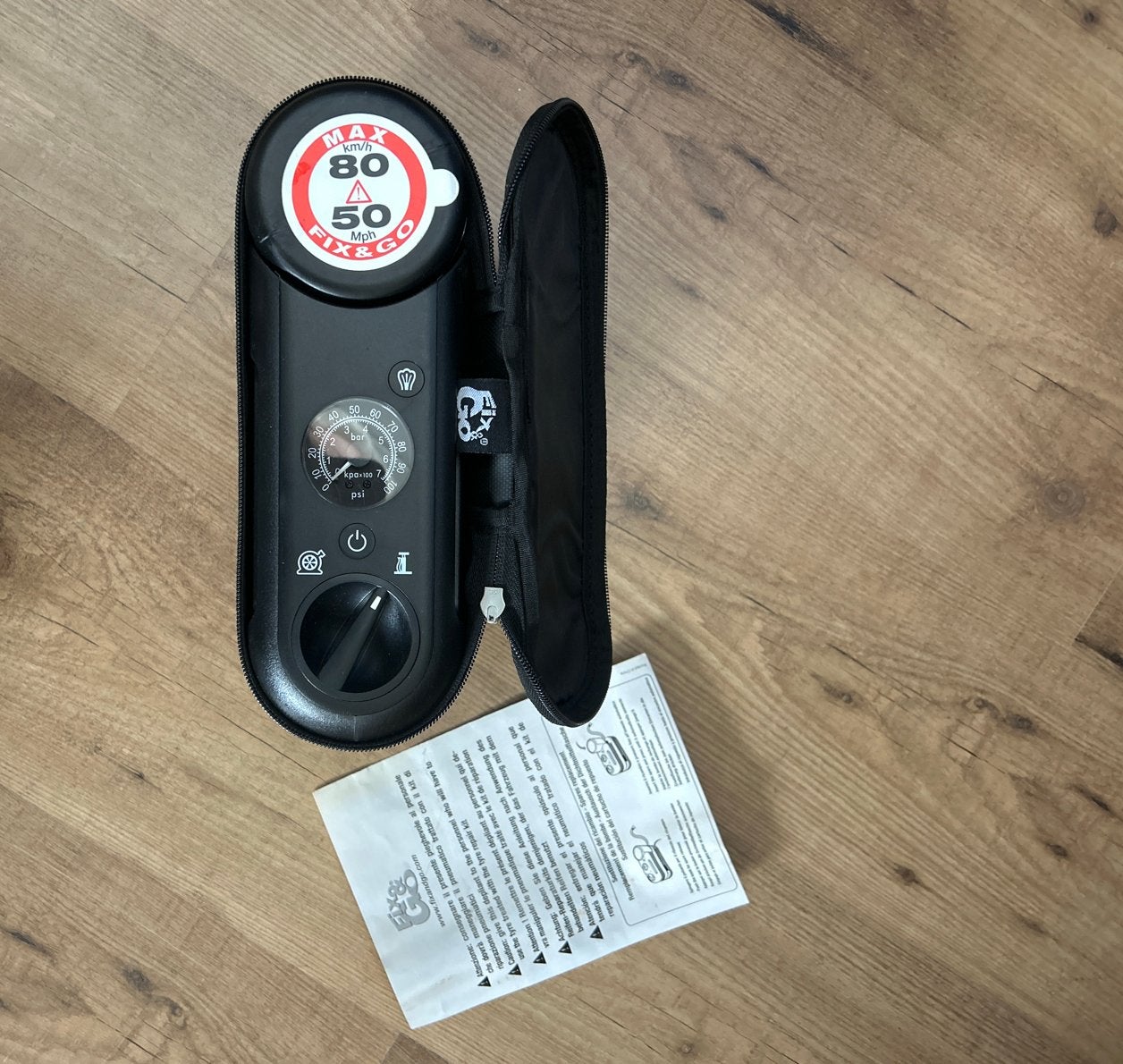 Fix & Go Sensor bandenreparatieset  met compressor, Ophalen
