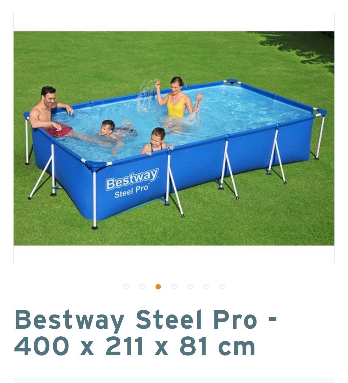 Nieuw! Bestway Steel Pro Zwembad 400x211x81 cm, 200 tot 300 cm, 80 tot 120 cm, Nieuw, Ophalen of Verzenden