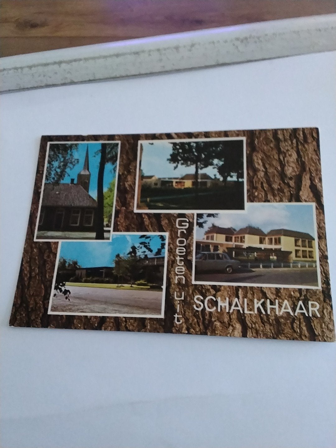 Oude ansichtkaart Groeten uit Schalkhaar, Verzamelen, Ophalen of Verzenden, 1960 tot 1980, Ongelopen, Overijssel