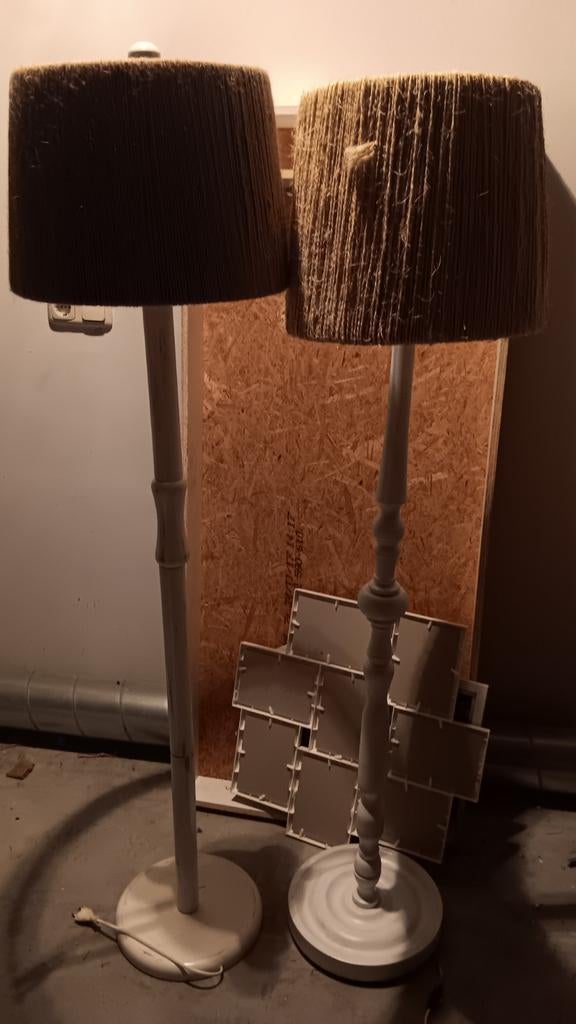 2 vloerlampen allebei voor 20 euro, Ophalen, Hout, Landelijk, 100 tot 150 cm