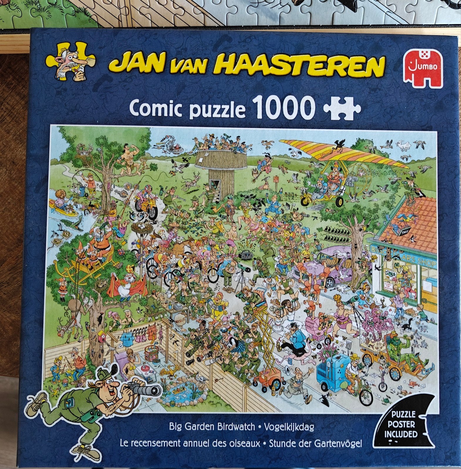 Jan van Haasteren 1000 stukjes, Vogelkijkdag, Ophalen, 500 t/m 1500 stukjes, Zo goed als nieuw