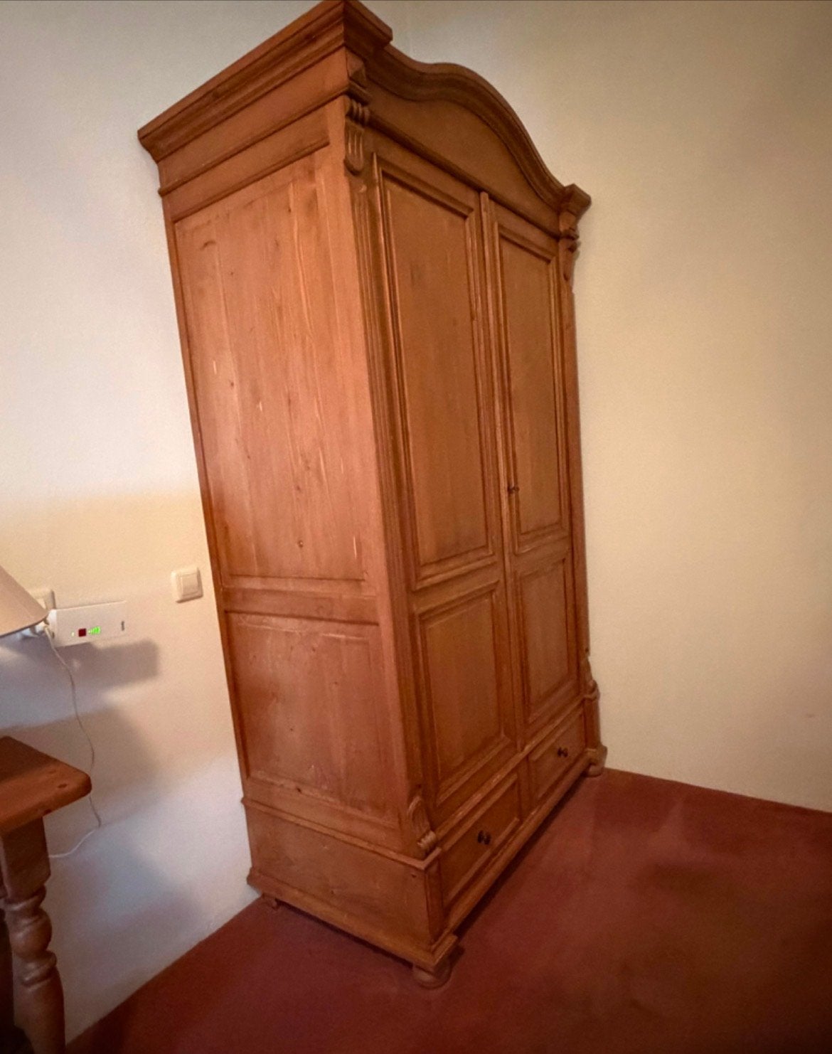 Mooie geloogd grenen linnenkast / kledingkast, Huis en Inrichting, Kasten | Kledingkasten, Ophalen, Gebruikt, 100 tot 150 cm, 200 cm of meer