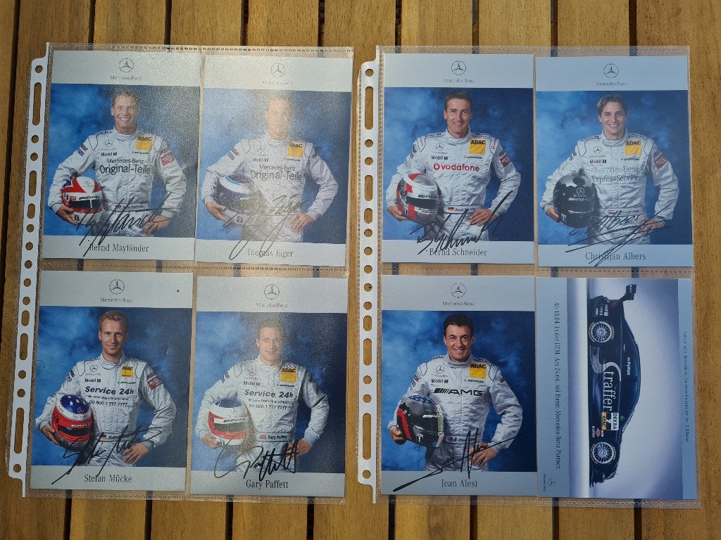 Mercedes-Benz 2003 DTM Mercedes Team Ansichtkaart 8 stuks, Ophalen of Verzenden, Nieuw, Formule 1