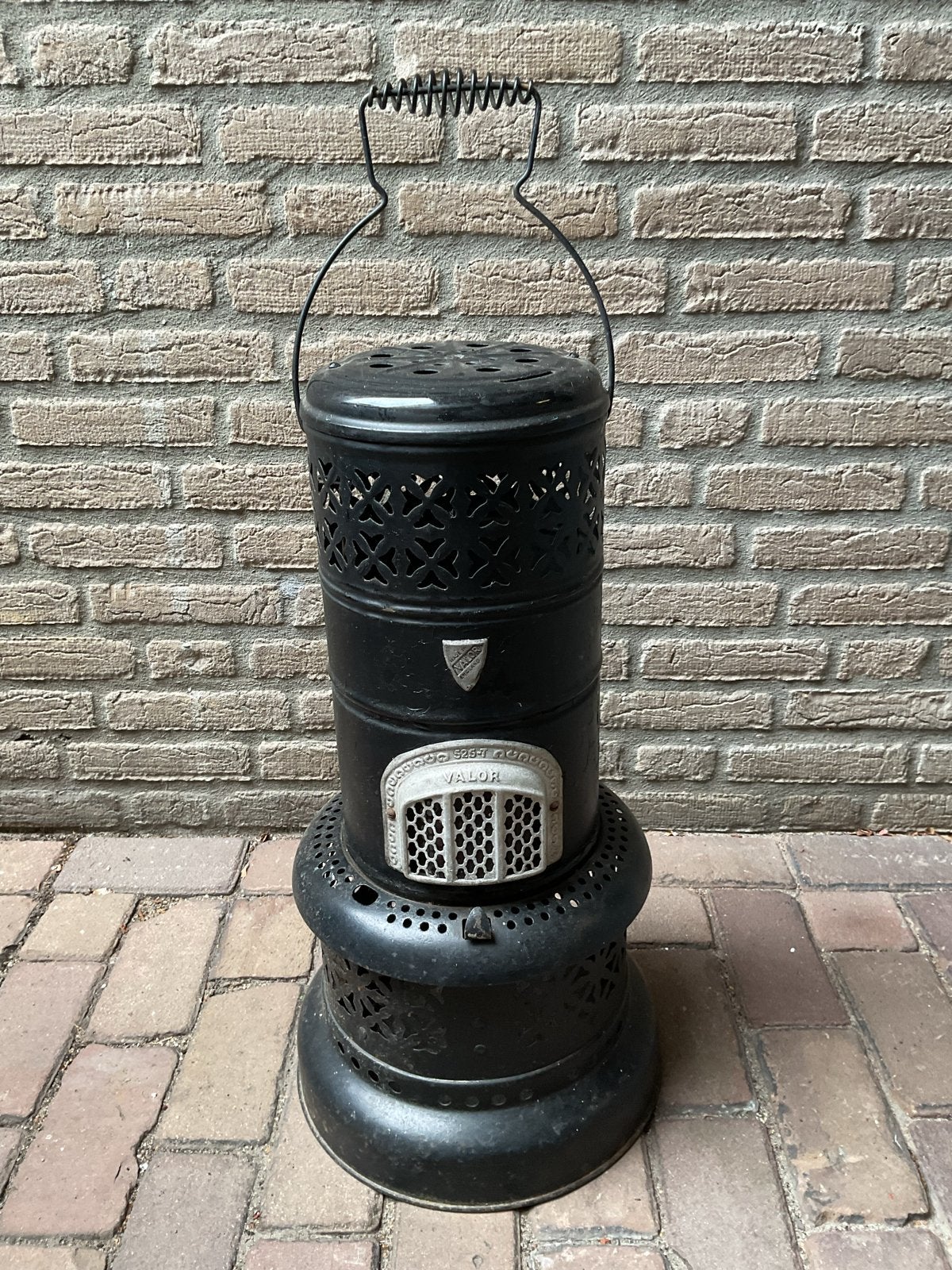 Vintage Valor petroleumkachel - 60 cm hoog, Ophalen of Verzenden