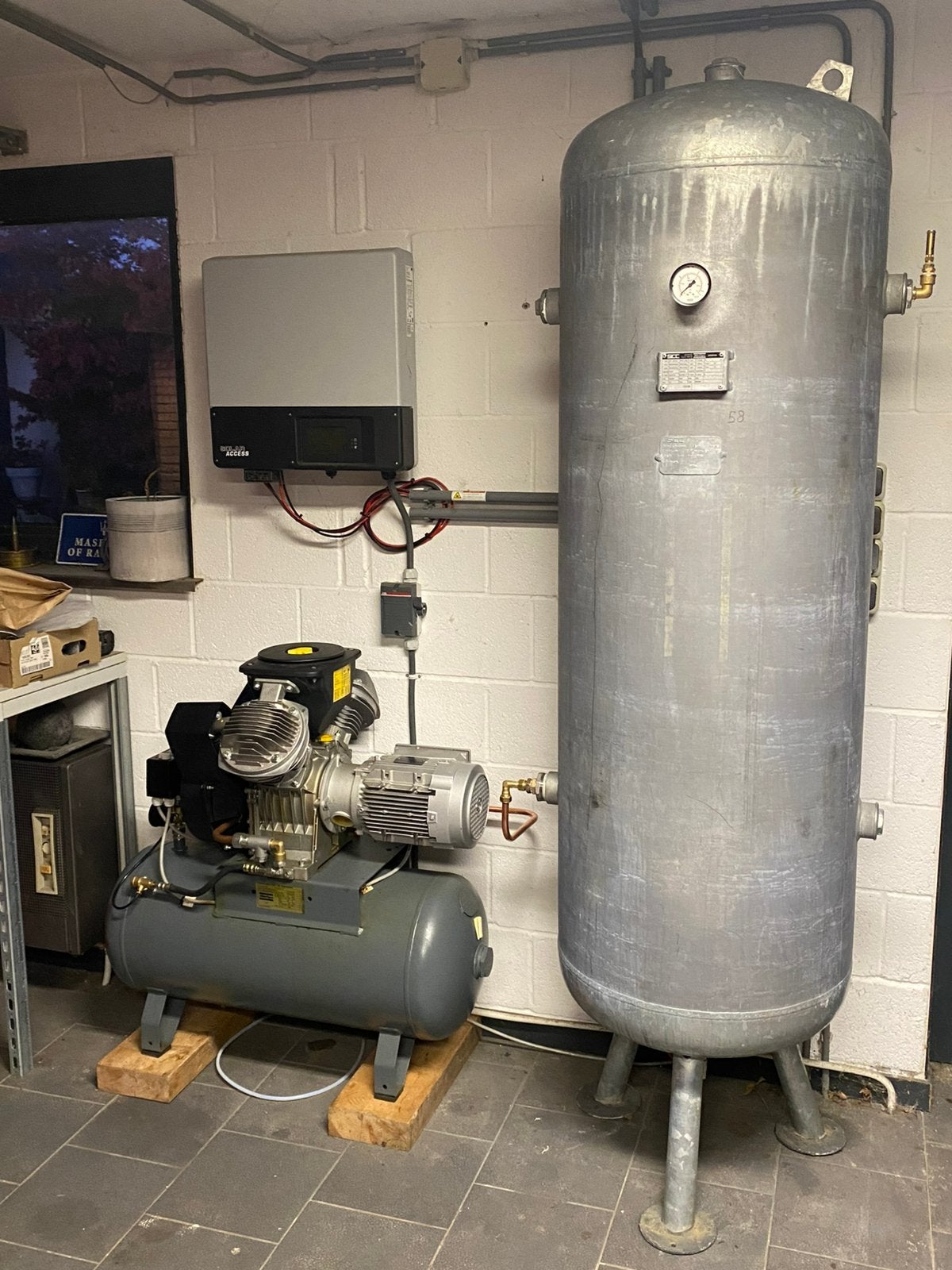 Buffervat 500 liter Atlas Copco, 100 liter of meer, Ophalen of Verzenden, Zo goed als nieuw, 800 liter/min of meer