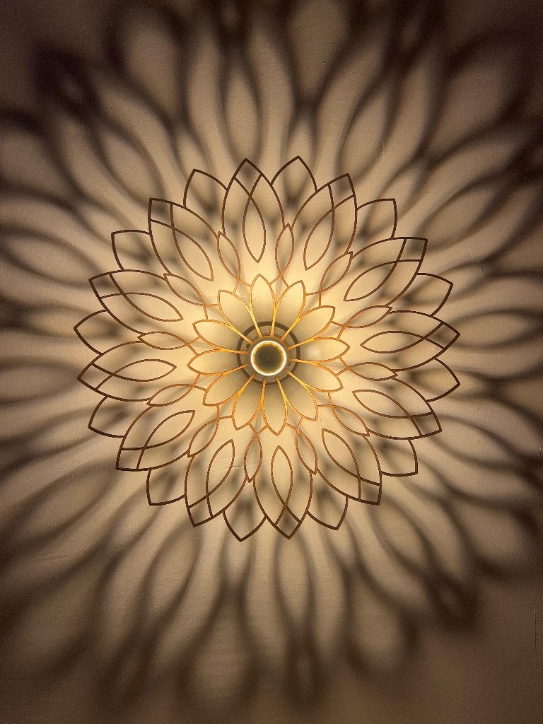 Nieuwe Mandala wand- of plafondlamp, 55 cm, Meerkleurig, Design, Nieuw