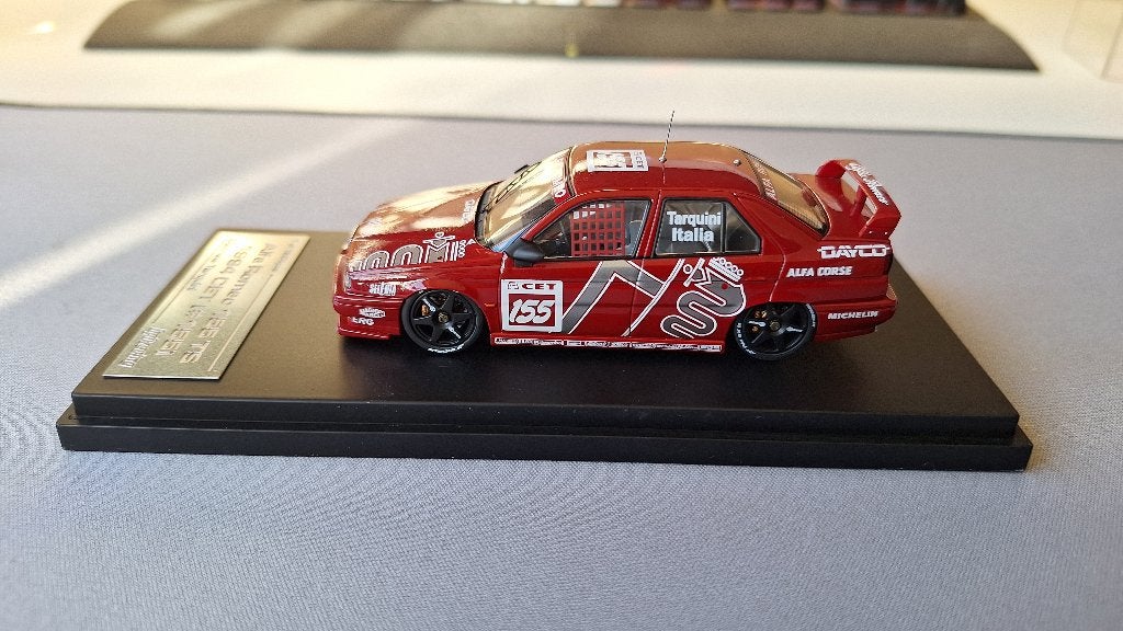 1:43 Alfa Romeo 155 TS Silverstone #155 CET, Ophalen of Verzenden, Zo goed als nieuw, Auto, Overige merken