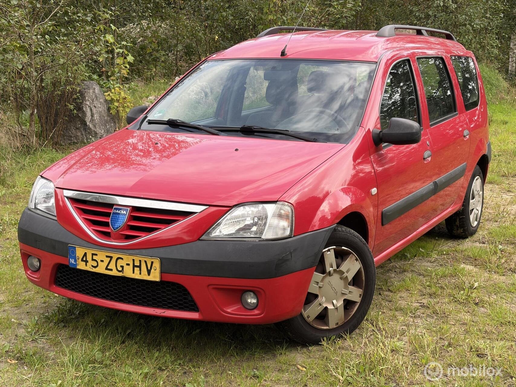 Dacia Logan MCV 1.6 Ambiance, Airco, Auto's, Stof, Gebruikt, Zwart, 4 cilinders