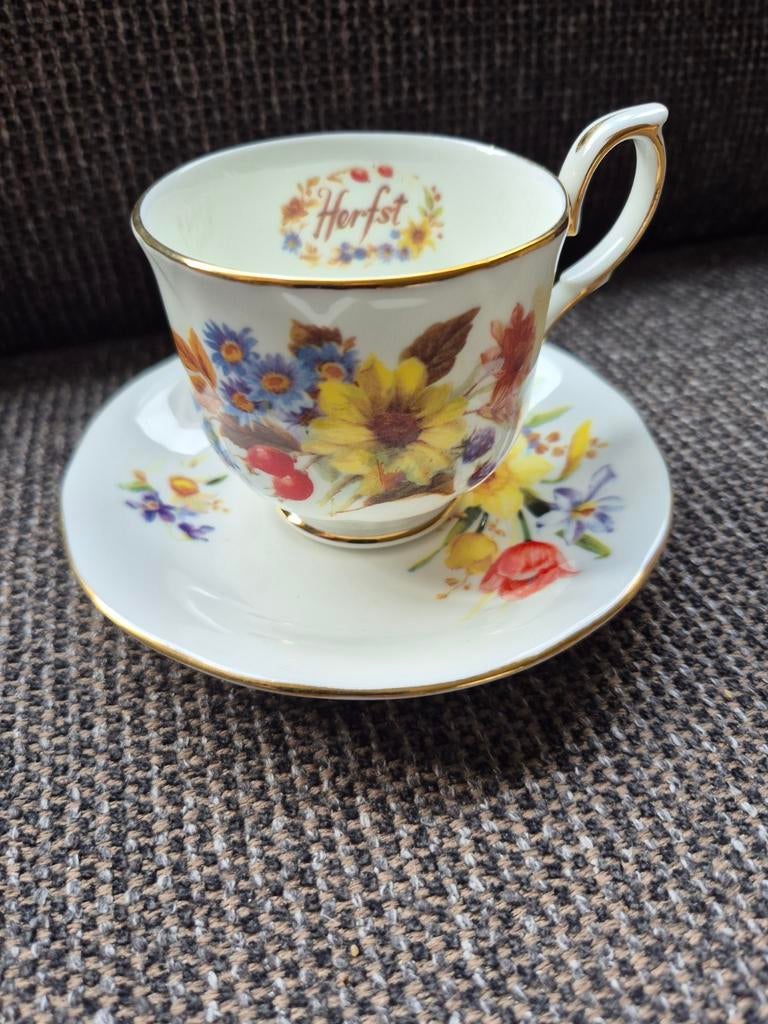 Duchess koffiekop en schotel Jaargetijde Herfst, Ophalen of Verzenden