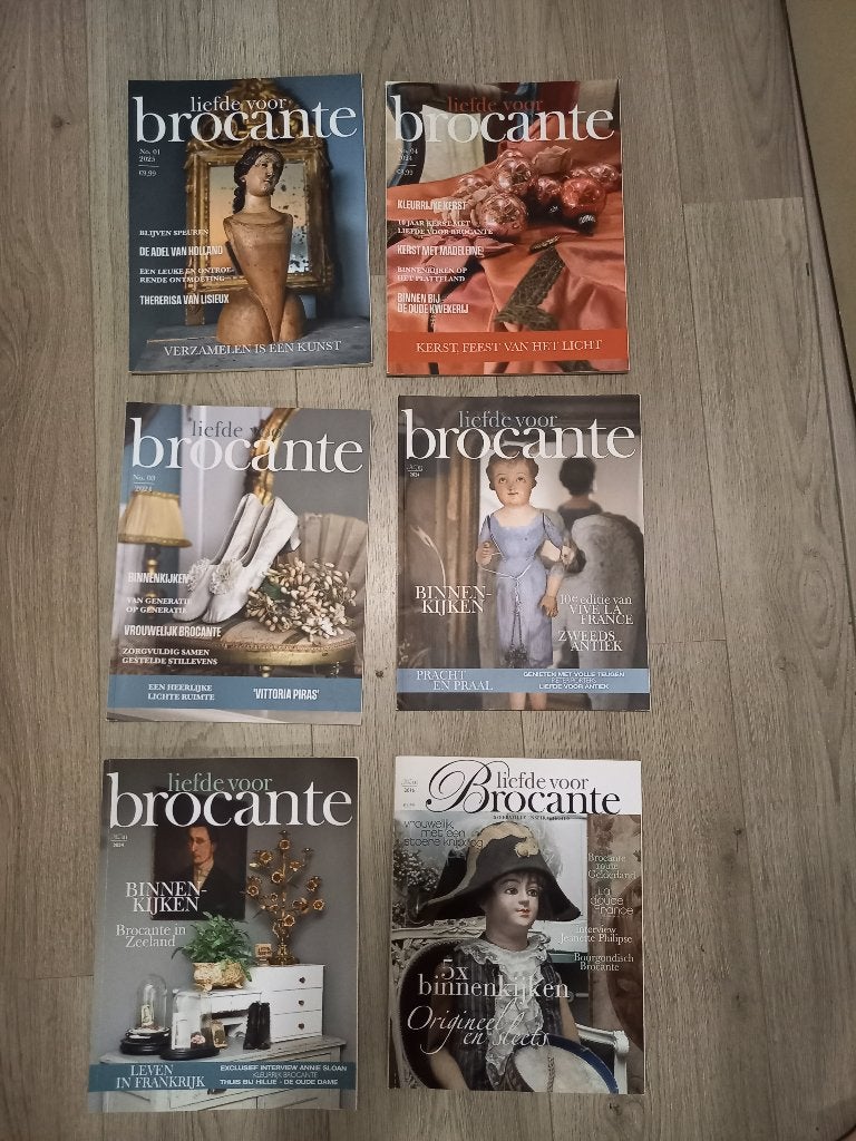 6 x Tijdschrift Liefde voor Brocante, Ophalen of Verzenden, Gelezen, Overige typen