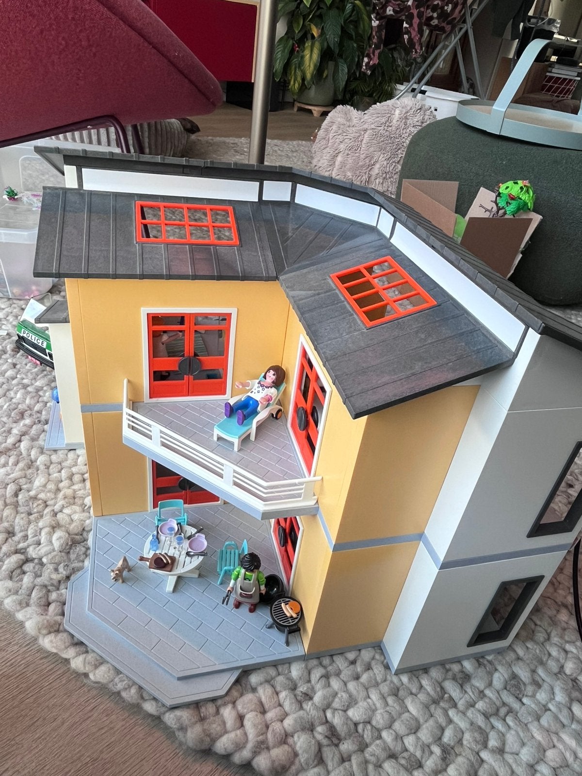 Playmobil huis met 5 complete sets + handleidingen, Gebouw, Complete set, Ophalen of Verzenden, Zo goed als nieuw