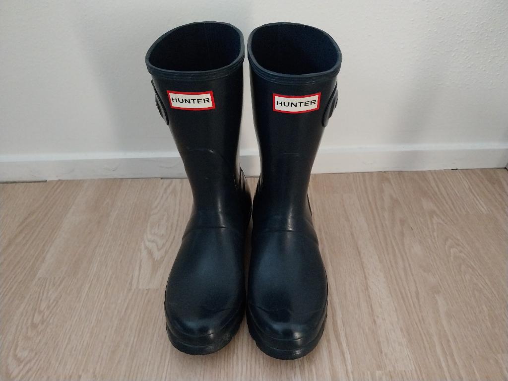 Hunter laarzen maat 38, Kleding | Dames, Ophalen, Blauw, Regenlaarzen, Zo goed als nieuw