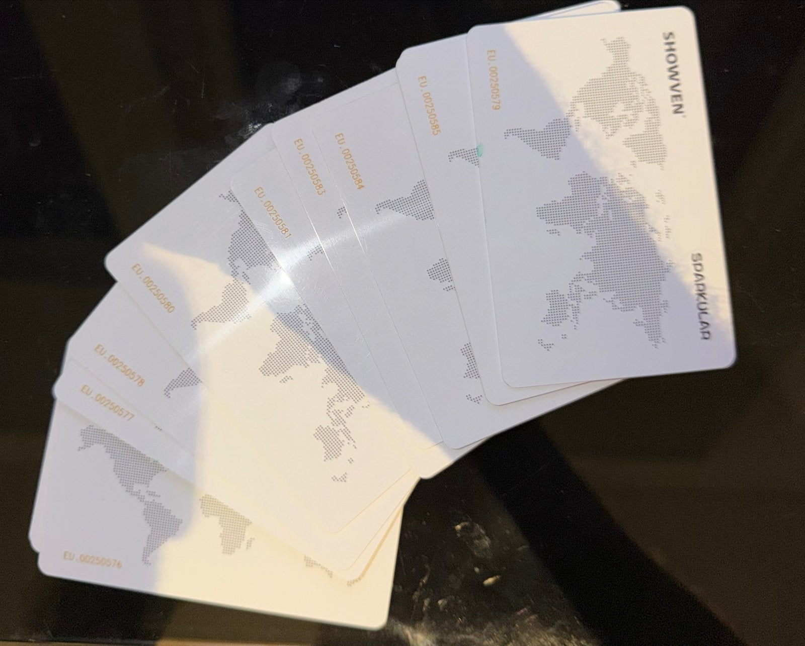 12x Showven Sparkular Time Cards, Muziek en Instrumenten, Ophalen of Verzenden, Gebruikt, Licht