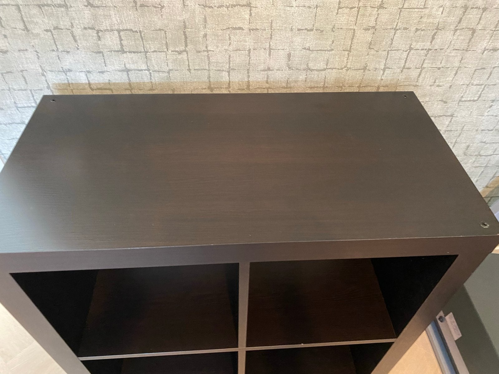IKEA Kallax kast 4 vakken - Donkerbruin, Ophalen, Gebruikt